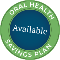 Seal that reads oral health savings plan available