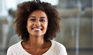 Woman with a nice smile